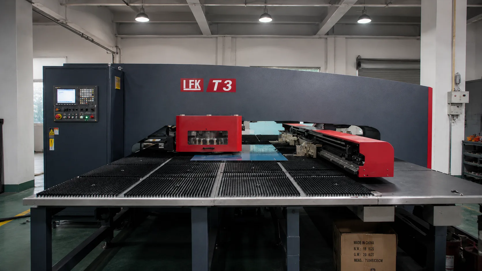 CNC turret punch press — high-speed sheet metal hole punching at 50 HPM