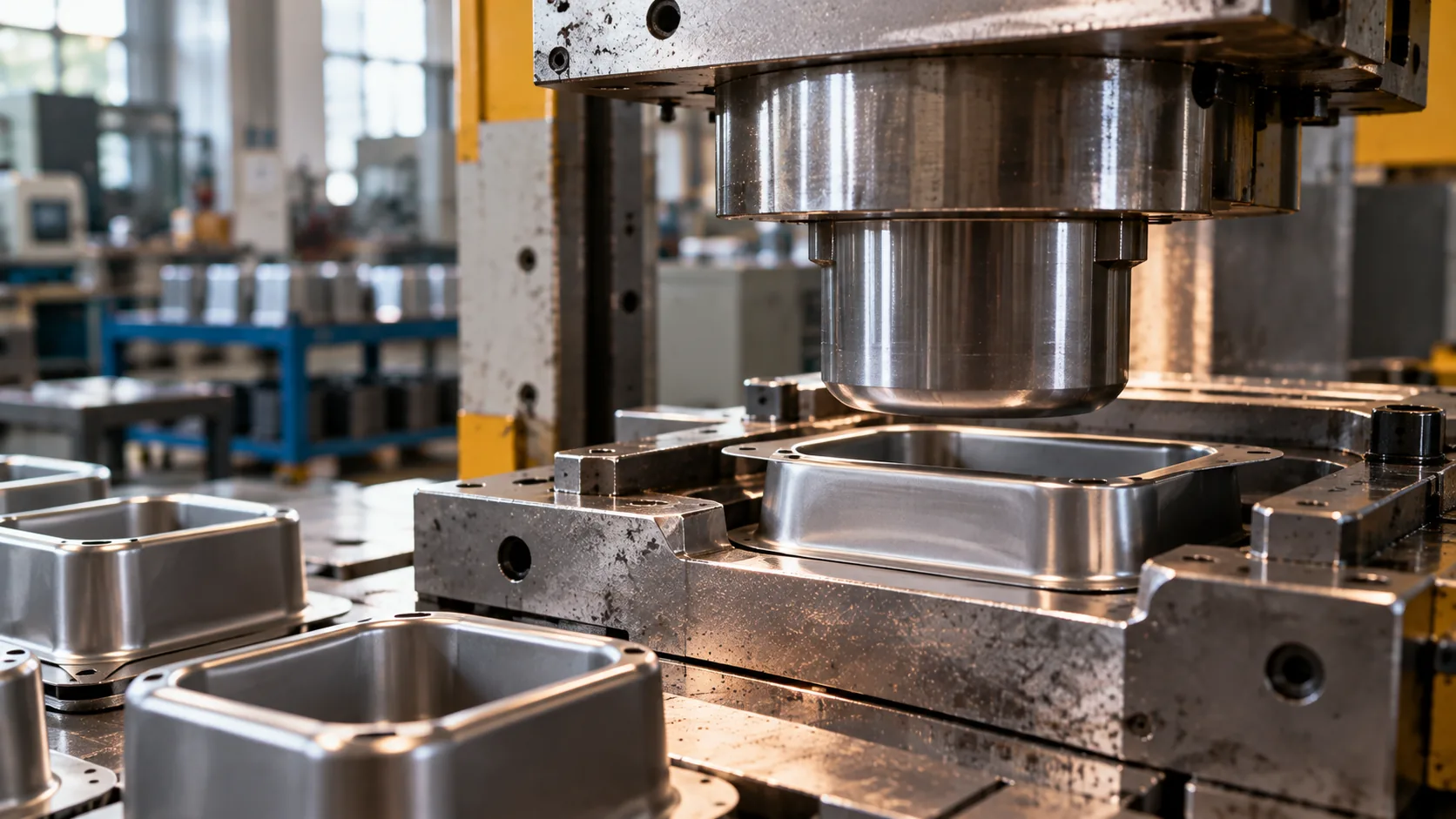 Mechanical press line — deep drawing of sheet metal cups and shells