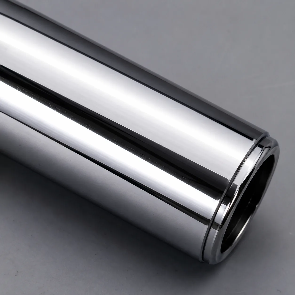 Chrome plated steel tube — nickel-chrome electroplating finish sample — professional surface finishing service by WERIX Metal Chrome plated steel tube — nickel-chrome electroplating finish sample