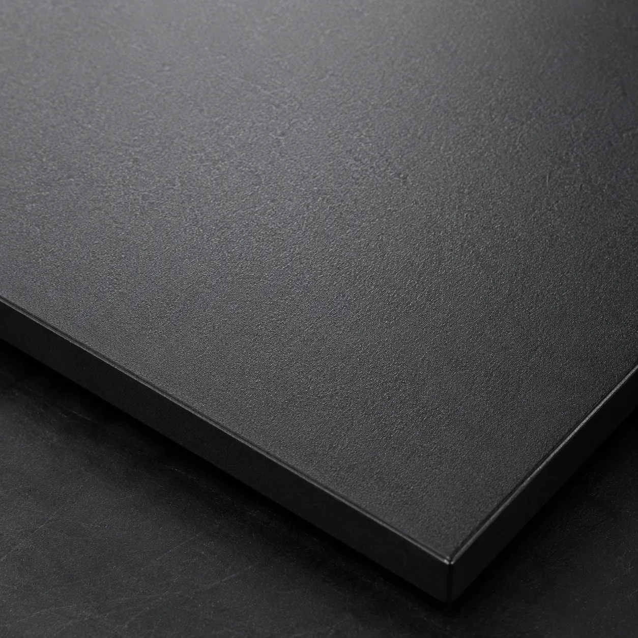 Sandblasted metal surface — matte bead blast finish on aluminum and steel — professional surface finishing service by WERIX Metal Sandblasted metal surface — matte bead blast finish on aluminum and steel