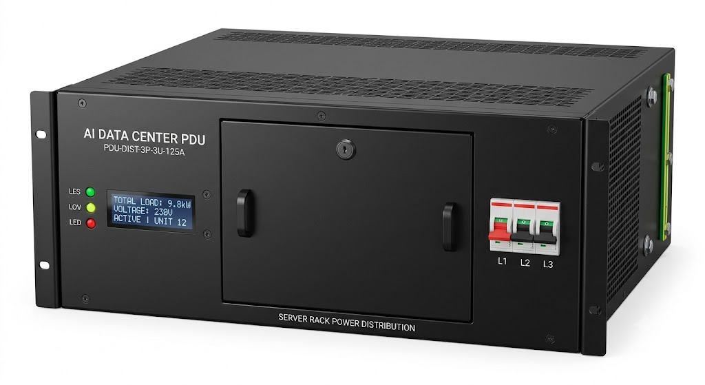 AI data center PDU server rack — custom metal enclosure for high-density computing