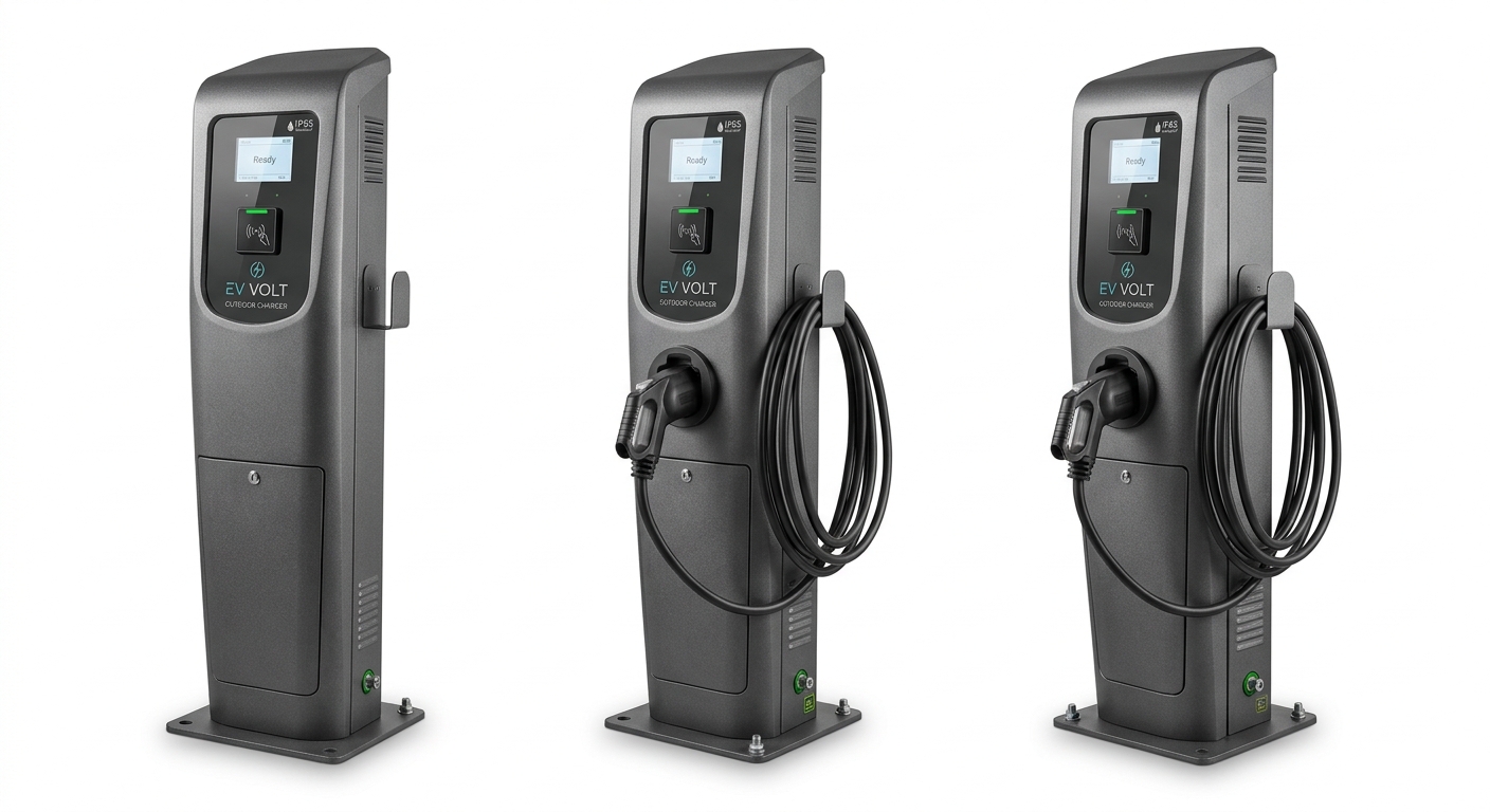 EV charging station enclosure — custom sheet metal housing for new energy applications